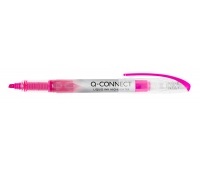 Zakreślacz Q-CONNECT, 1&ndash;4mm, r&oacute;żowy, Textmarkery, Artykuły do pisania i korygowania