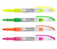 Zestaw zakreślaczy Q-CONNECT, 1&ndash;4mm, 4 szt., mix kolor&oacute;w, Textmarkery, Artykuły do pisania i korygowania