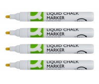 Chalk marker set Q-CONNECT, 4 pcs., white