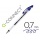 Długopis Q-CONNECT Delta, z wymiennym wkładem, 0,7mm, niebieski