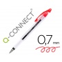Długopis Q-CONNECT Delta, z wymiennym wkładem, 0,7mm, czerwony, Długopisy, Artykuły do pisania i korygowania