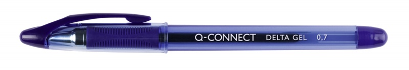 Długopis żelowy szybkoschnący Q-CONNECT, 0,7mm, niebieski, Długopisy, Artykuły do pisania i korygowania