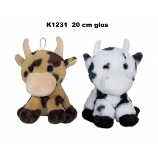 KROWA 2 KOL 20 CM GŁOS 63790, Maskotki, Zabawki