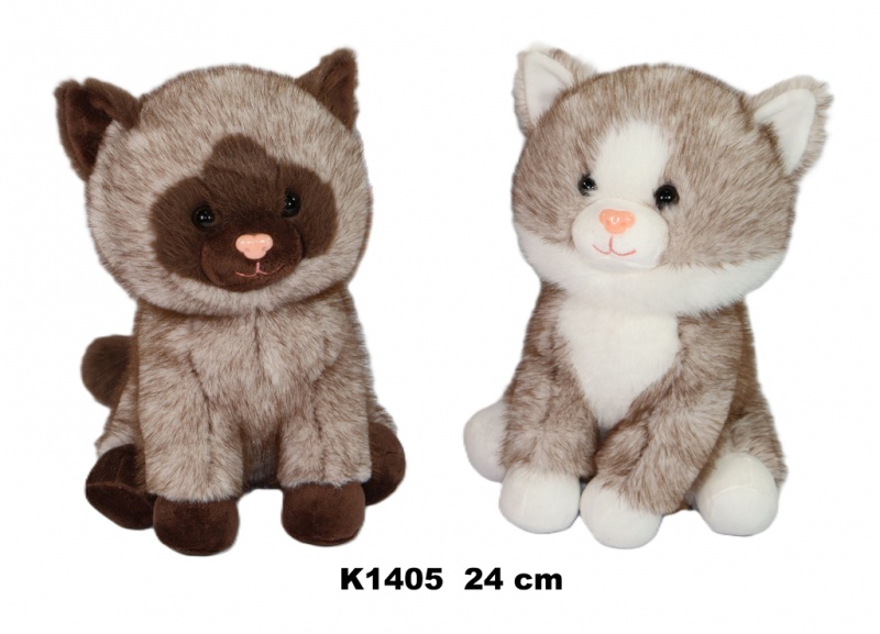 KOT 2 KOL 24 CM 76318, Maskotki, Zabawki