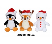 ZWIERZĘTA ŚWIĄTECZNE 3 ASST 20CM 177612