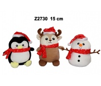 ZWIERZĘTA ŚWIĄTECZNE 3 ASST 15CM 177629