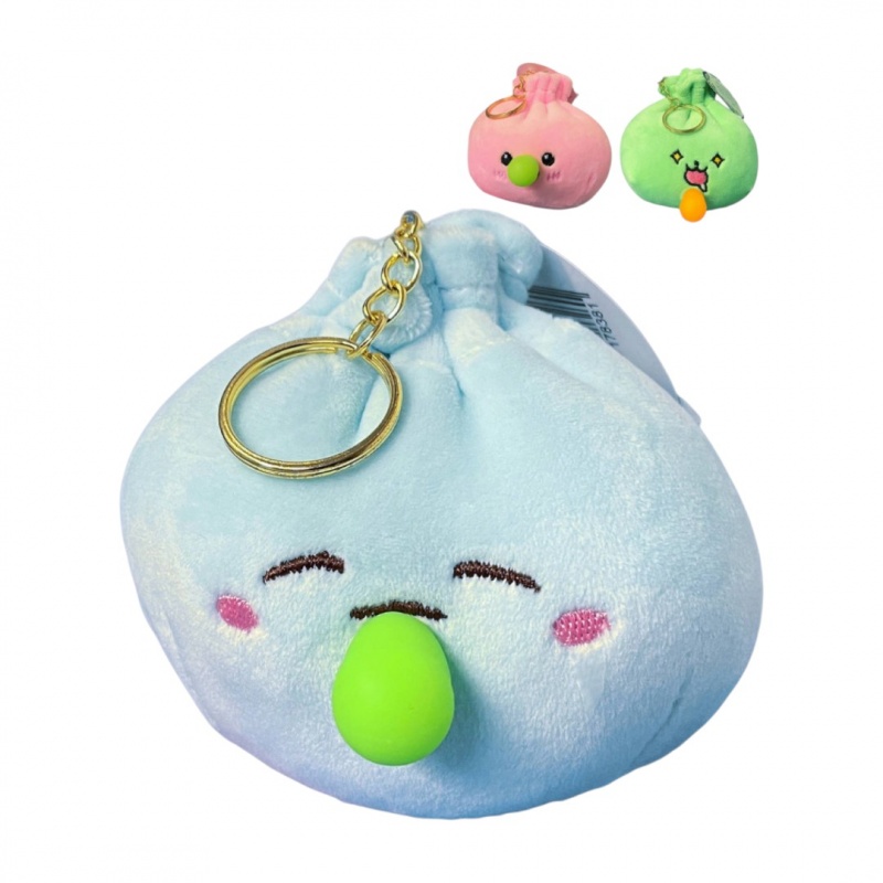 PIEROŻKI BAOZI BRELOK 3KOLGUMA10CM 178381, Maskotki, Zabawki