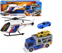 HELIKOPTER+CIĘŻAR&Oacute;WKA + 2 AUTA W PUDEŁKU