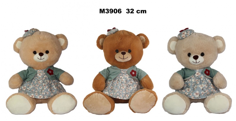 MIŚ W SUKIENCE 3 KOL 32 CM177124, Maskotki, Zabawki