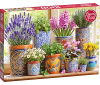PUZZLE 1000 CHERRYPAZZI POTTERY IN BLOOM 31728, 1000 element&oacute;w, Puzzle