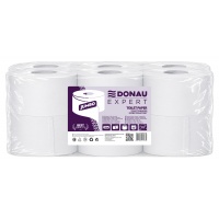 Papier toaletowy makulaturowy DONAU EXPERT Jumbo, 1-warstwowy, 120m, 12szt., biały, Papiery toaletowe i dozowniki, Artykuły higieniczne i dozowniki