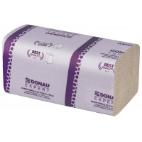 Economy recycled Z-fold paper towels DONAU EXPERT, 1-ply, 4,000 sheets, 20 packs, grey, Paper Towels and Dispensers, Cleaning & Janitorial Supplies and Dispensers