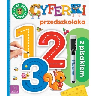 1, 2, 3. Cyferki przedszkolaka z pisakiem., Edukacyjne, Książeczki