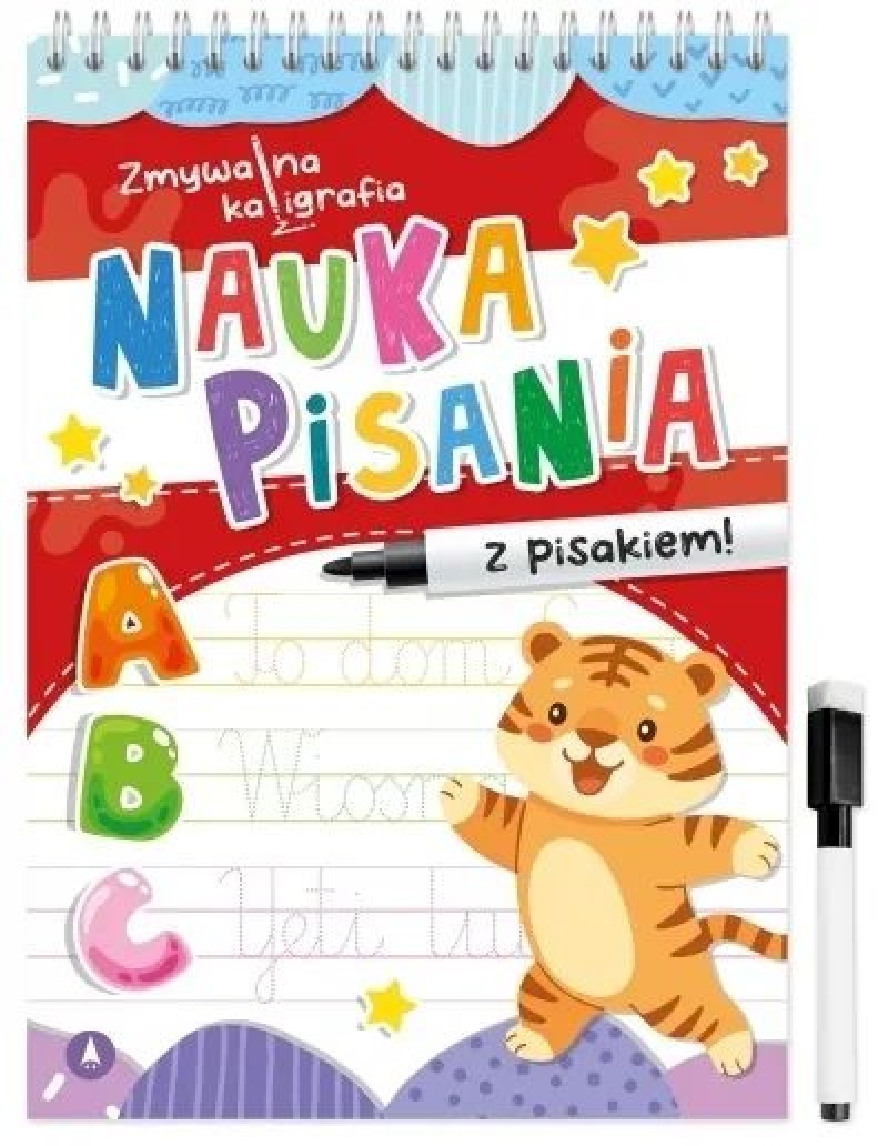 ZMYWALNA KALIGRAFIA. NAUKA PISANIA, Edukacyjne, Książeczki