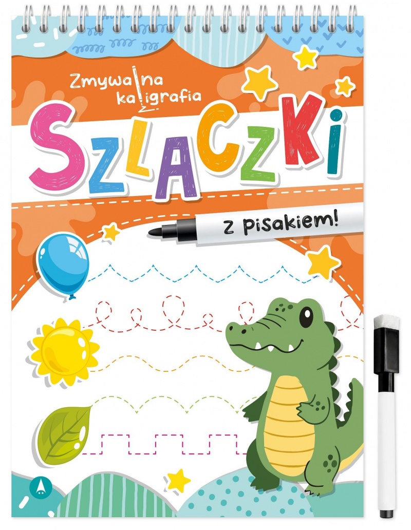 ZMYWALNA KALIGRAFIA. SZLACZKI, Edukacyjne, Książeczki