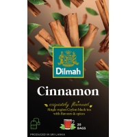 Herbata DILMAH, czarna, cynamon, 20 torebek, Herbaty, Artykuły spożywcze