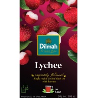 Herbata DILMAH, czarna, liczi, 20 torebek, Herbaty, Artykuły spożywcze
