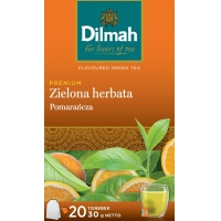 Herbata DILMAH, zielona, pomarańcza, 20 torebek, Herbaty, Artykuły spożywcze