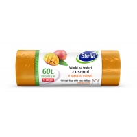 Worki na śmieci STELLA LDPE, zapach mango, 60l, 14 szt.