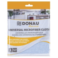 Ścierka uniwersalna z mikrofibry DONAU HOME, 32 &times; 32cm, 1 szt., niebieska