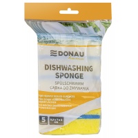 Gąbka do zmywania DONAU HOME Maxi Premium, 5 szt., ż&oacute;łta