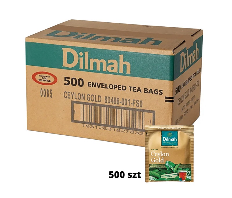 Herbata DILMAH, czarna, Ceylon Gold, 500 kopert, Herbaty, Artykuły spożywcze
