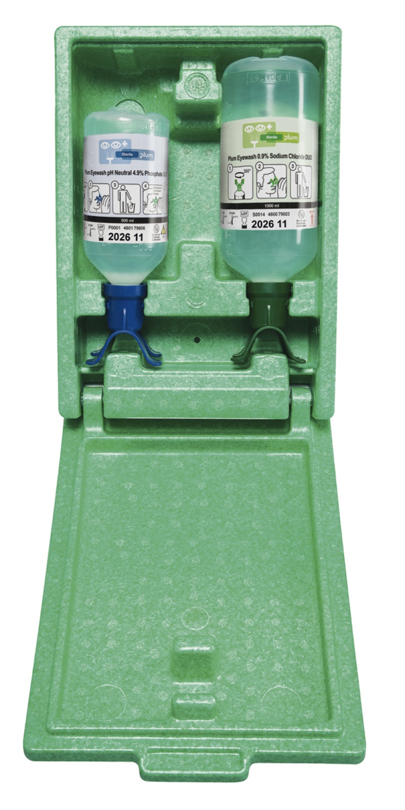Zestaw do płukania oczu i ran PLUM Eyewash Box Duo, 500ml + 1000ml, Apteczki, Ochrona indywidualna