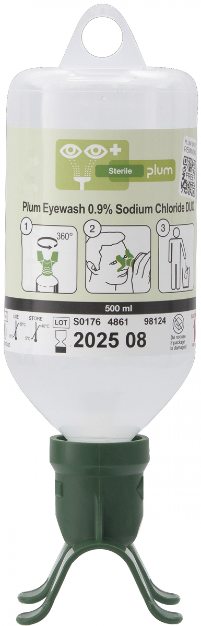 Płuczka do oczu i ran PLUM Eyewash Duo, 500ml, Apteczki, Ochrona indywidualna