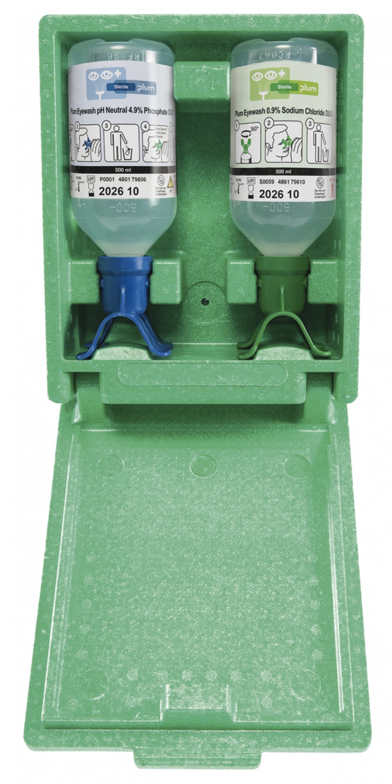 Zestaw do płukania oczu i ran PLUM Eyewash Box Duo, 2 &times; 500ml, Apteczki, Ochrona indywidualna