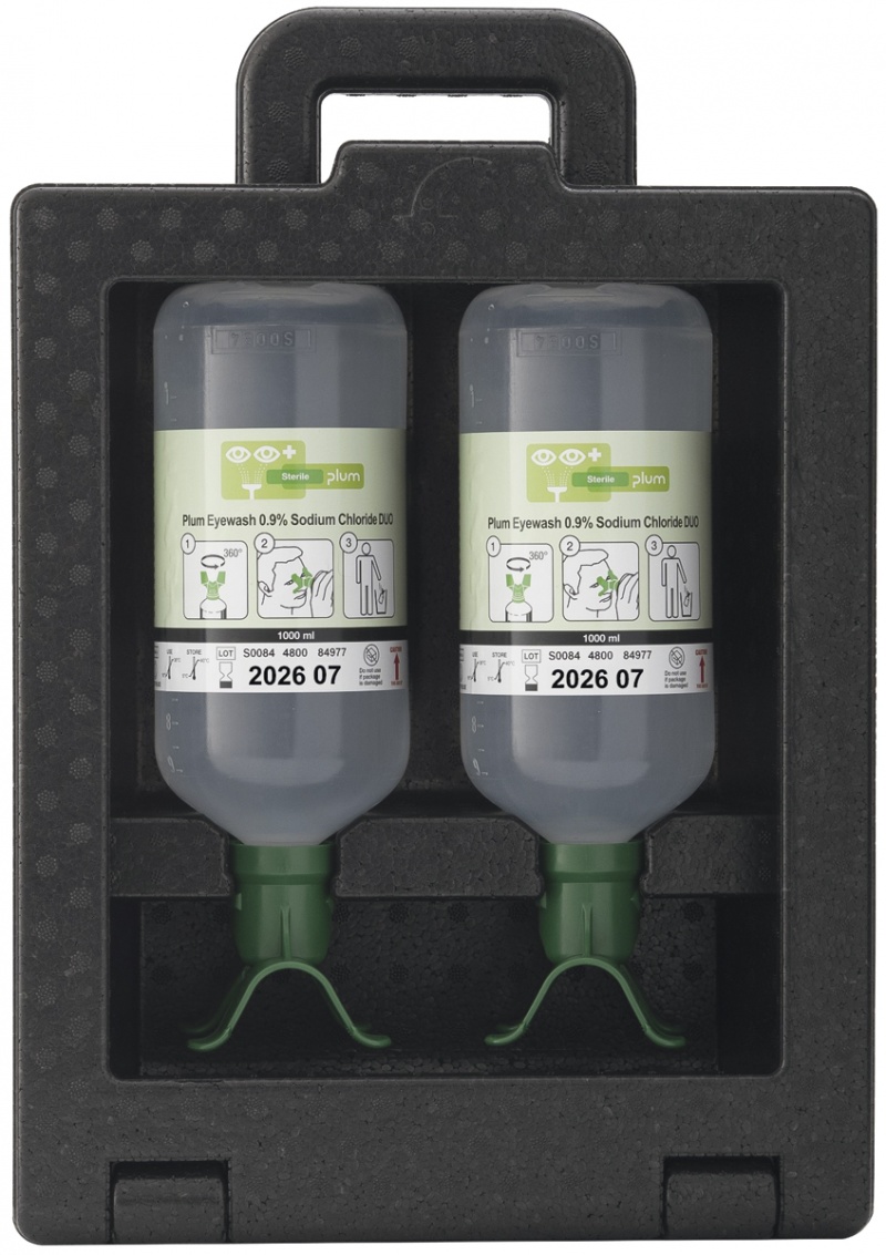 Zestaw do płukania oczu i ran PLUM iBox 2 Duo, 2 &times; 1000ml, Apteczki, Ochrona indywidualna