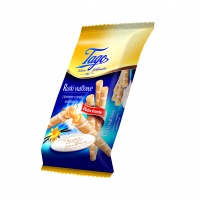 Rurka waflowa z kremem waniliowym TAGO, 150g, kr&oacute;tki termin ważności, Ciastka, Artykuły spożywcze