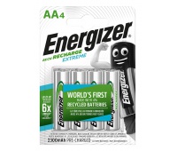 RECHARGEABLE BATTERY ENERGIZER EXTREME, AA, HR6, 1.2 V, 2300MAH, 4 PCS