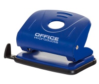 Hole punch, OFFICE PRODUCTS, punches up to 25 sheets, metal, blue