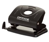 Hole punch, OFFICE PRODUCTS, punches up to 25 sheets, metal, black