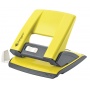 Hole punch, KANGARO Aion-20G/S, punches up to 10 sheets, metal, in a PP box, yellow