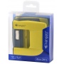 Hole punch, KANGARO Aion-20G/S, punches up to 10 sheets, metal, in a PP box, yellow