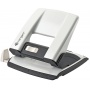 Hole punch, KANGARO Aion-20G/S, punches up to 10 sheets, metal, in a PP box, metallic white