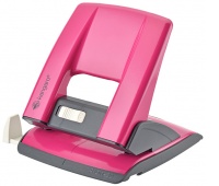 Hole punch, KANGARO Aion-30, punches up to 30 sheets, metal, pink