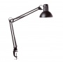 Energy efficient desktop lamp, MAULstudy, 12W, clamp mounted, black