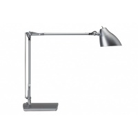 Lampka LED na biurko MAULeclipse, 7W, srebrna, Lampki, Urządzenia i maszyny biurowe