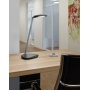 Lampka LED na biurko MAULpulse Colour Vario, 7W, ze ściemniaczem, srebrno-czarna, Lampki, Urządzenia i maszyny biurowe