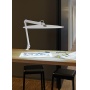 Lampka LED na biurko MAULwork, 21W, ze ściemniaczem, mocowana zaciskiem, biała, Lampki, Urządzenia i maszyny biurowe