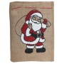 Gift sack, FOLIA PAPER, with Santa Claus, 25x35cm, natural