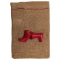 Gift sack, FOLIA PAPER, with boots, 17x25cm, natural