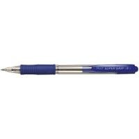 Długopis PILOT Super Grip, 0, 27 mm, niebieski, Długopisy, Artykuły do pisania i korygowania