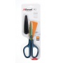Scissors, REXEL X3, titanium, rainbow blades, blue