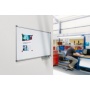 Dry-wipe & magnetic whiteboard, NOBO Classic, 210x120 cm, lacquered steel, aluminium frame