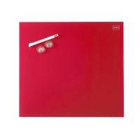 Tablica suchoś. -magn. NOBO Diamond, 30x30cm, szklana, czerwona, Tablice suchościeralne, Prezentacja