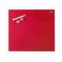 Dry-wipe & magnetic board, NOBO Diamond, 45x45 cm, glass, red