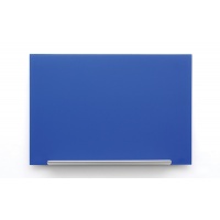 Dry-wipe & magnetic board, NOBO Diamond, 188.3x105.9 cm, glass, blue